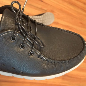 SAS "BREEZEY" LEATHER LACE UP WALKERS - VGC 10WW